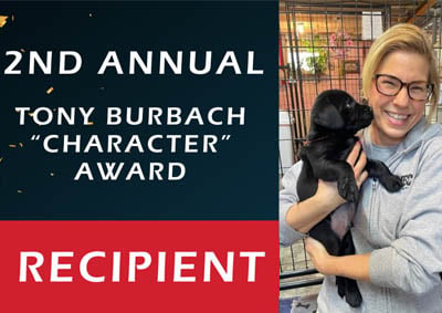 Gretta Dondlinger Presented with Second Annual Tony Burbach ‘Character’ Award