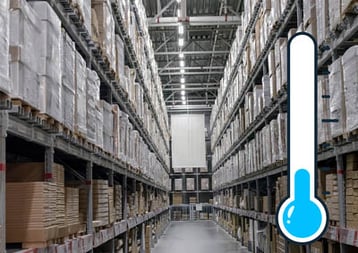 Cold storage warehouse temperature control