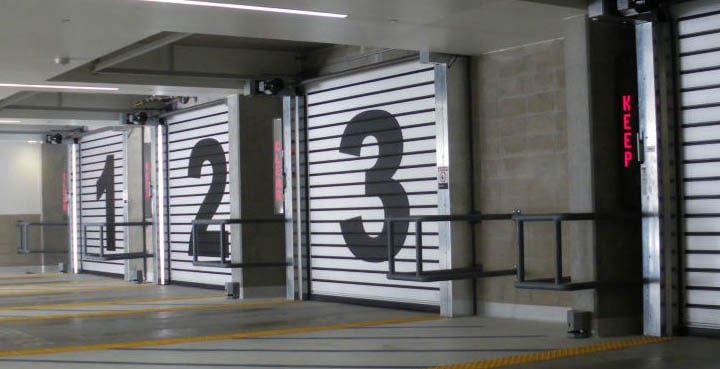 High-Performance Doors Enhance High-Tech Automated Parking Structures