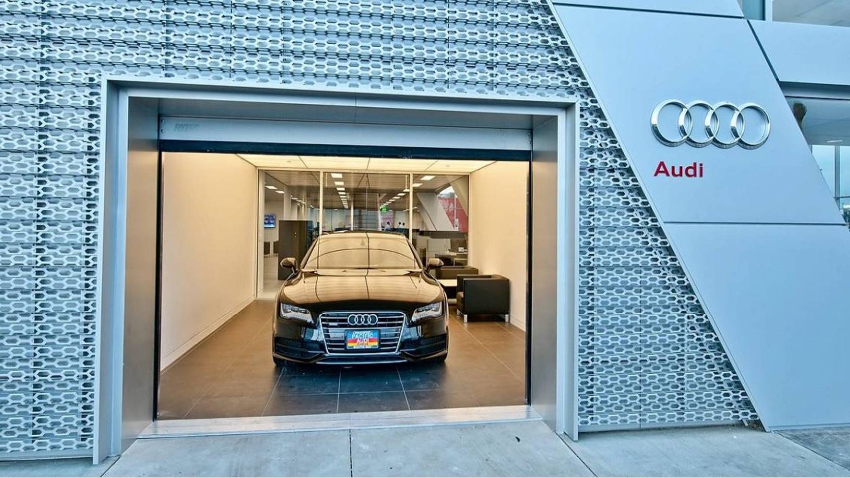 Audi new car presentation room