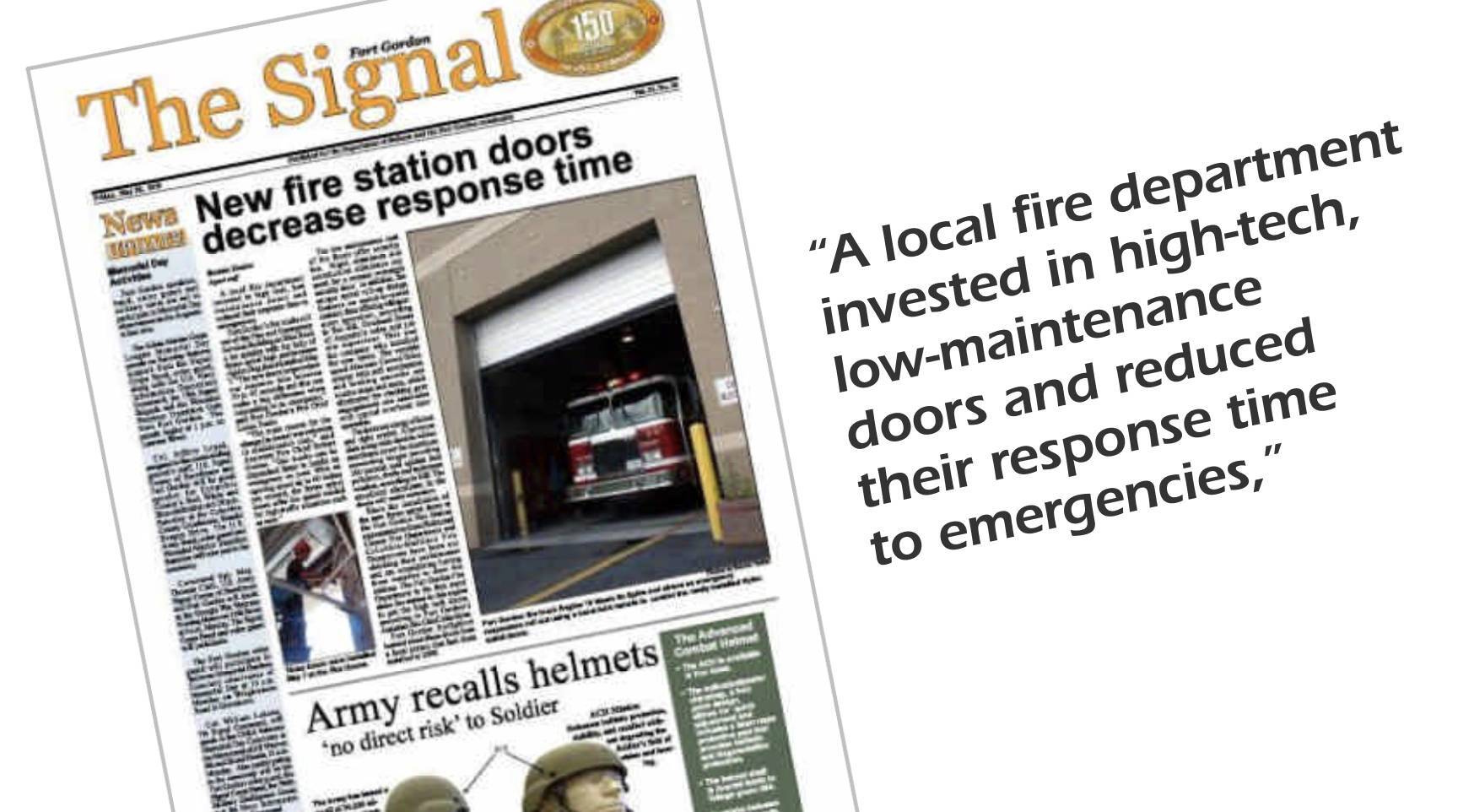 newspaper segment from the Signal Fort Gordon