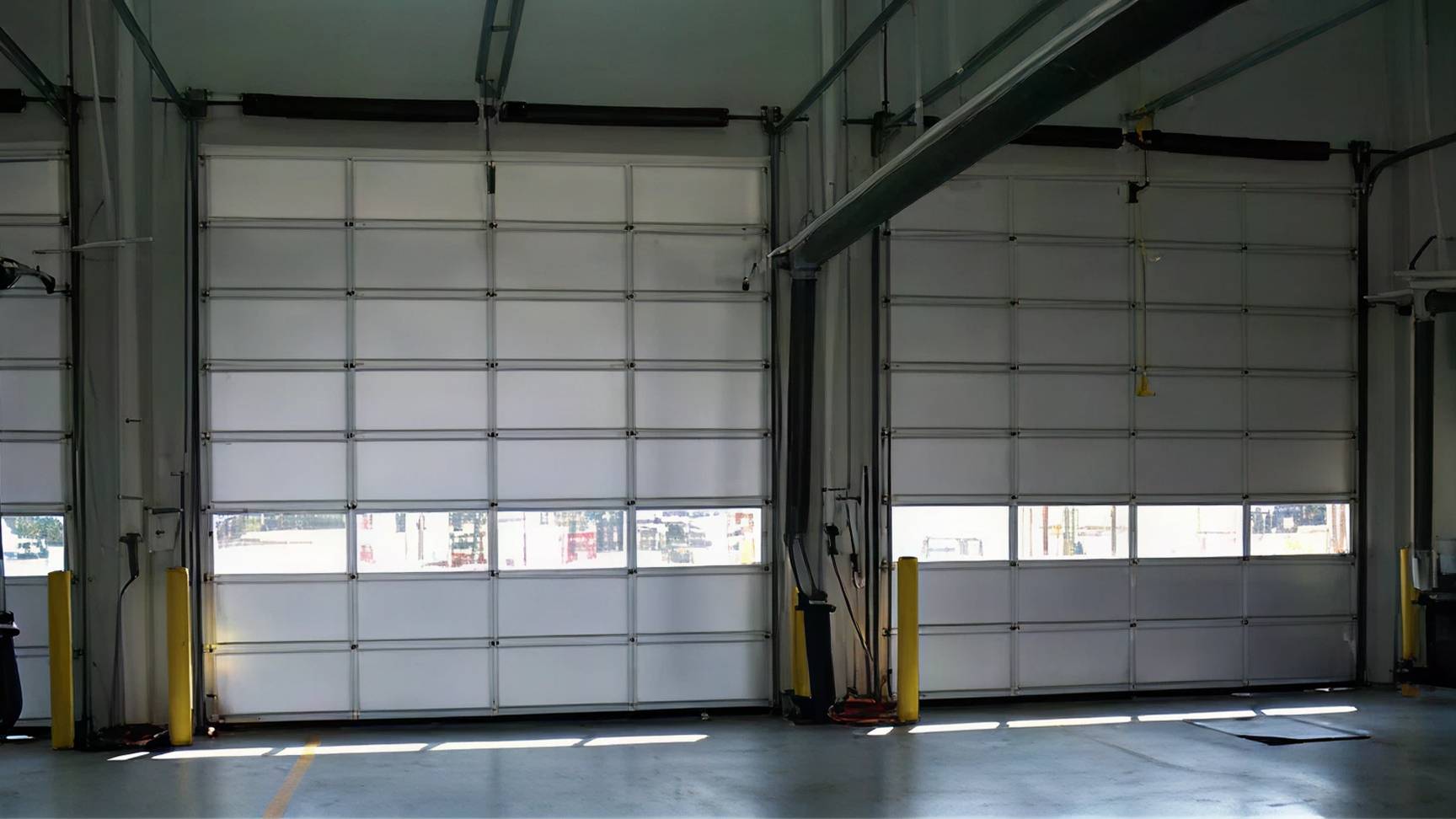 old doors in Fort Gordon Fire Department Building from inside