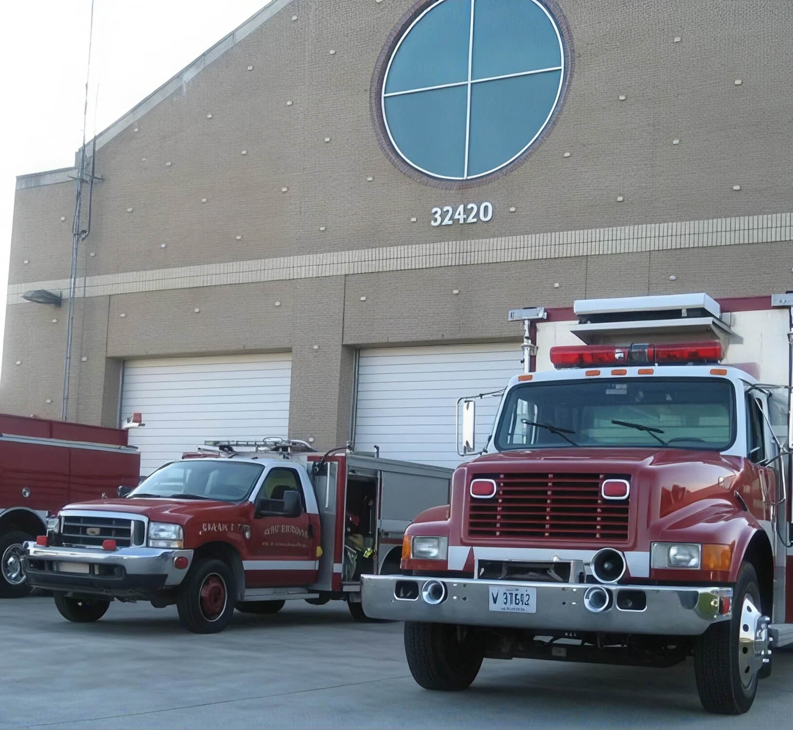 Spiral doors for Fort Gorden Fire Station
