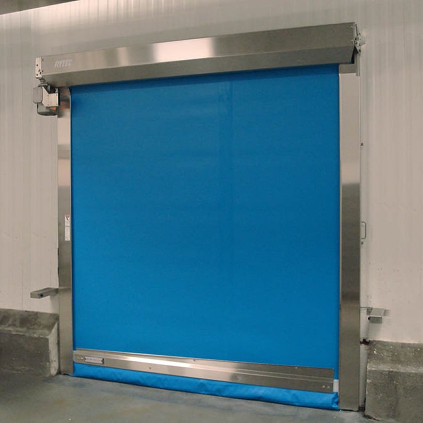 single clean-roll door