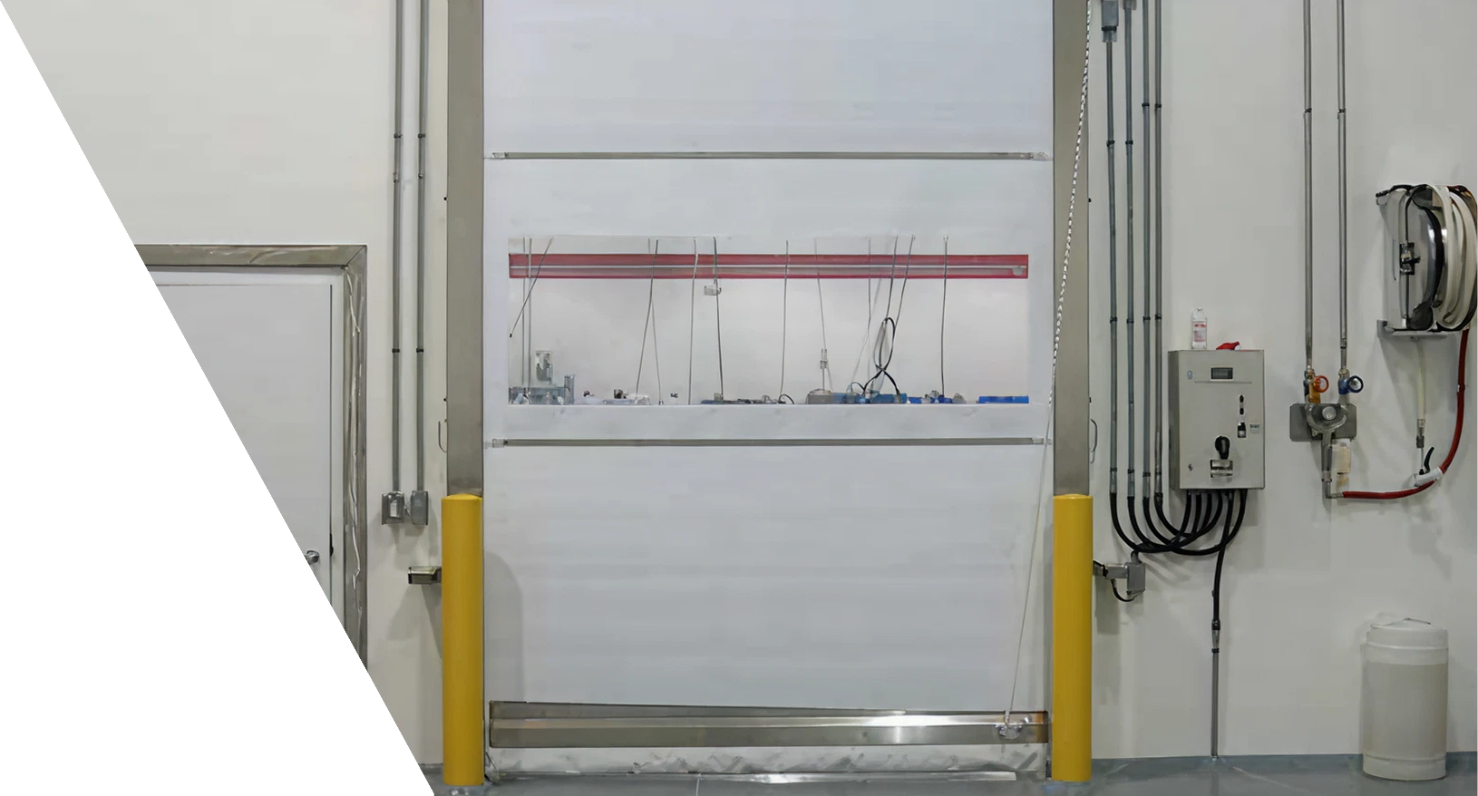 white Clean-Roll door