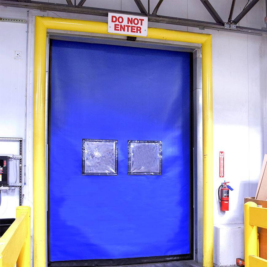 FlexTec door with DO NOT ENTER sign above