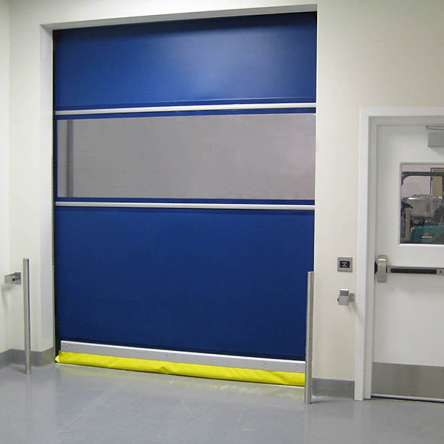 Plexline door next to regular door