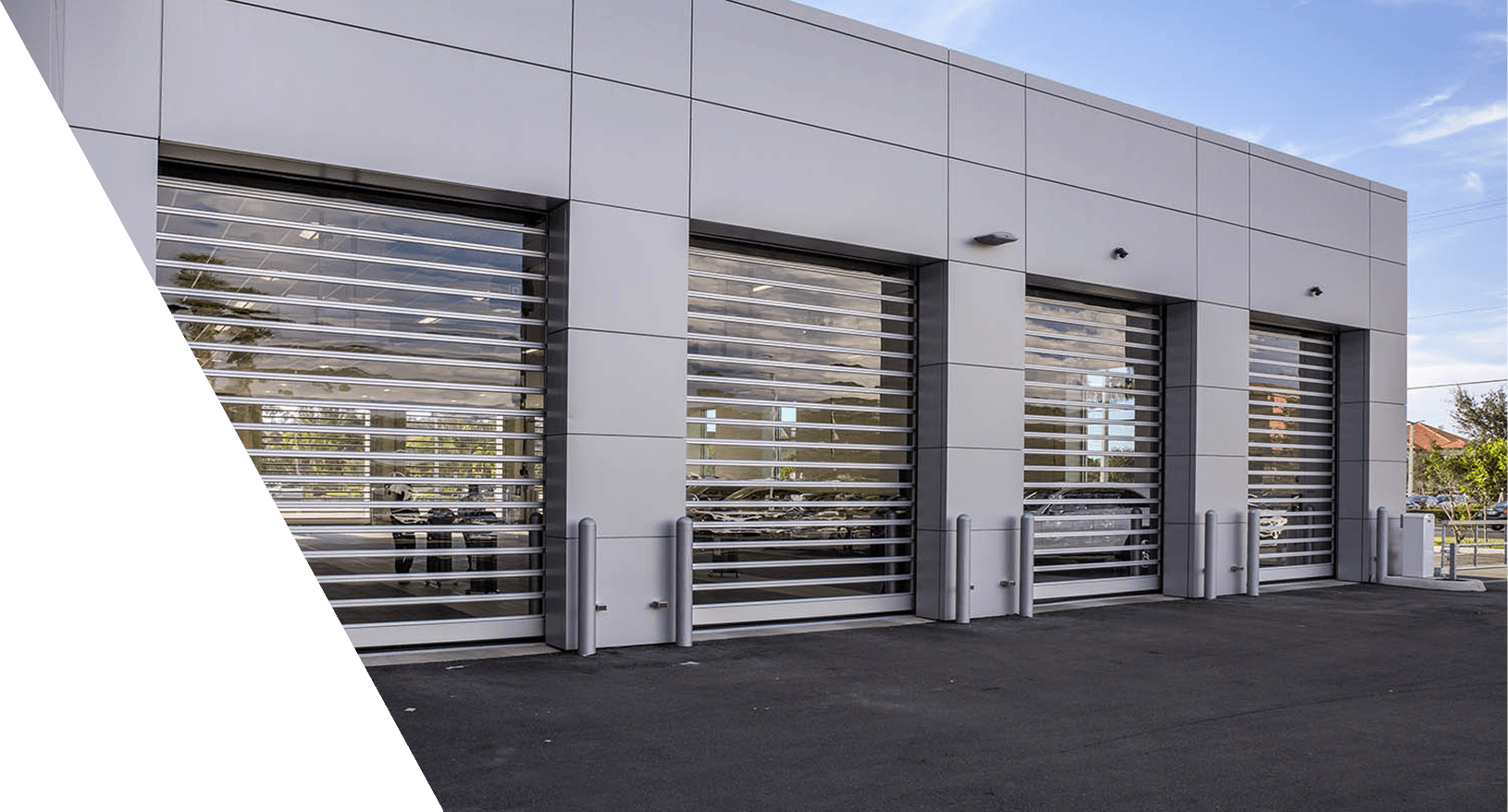 row of spiral FV doors