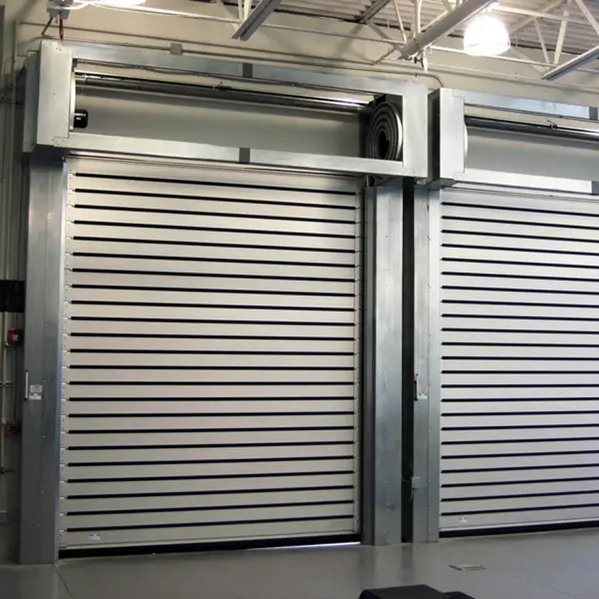 two Spiral HZ doors automobile dealership