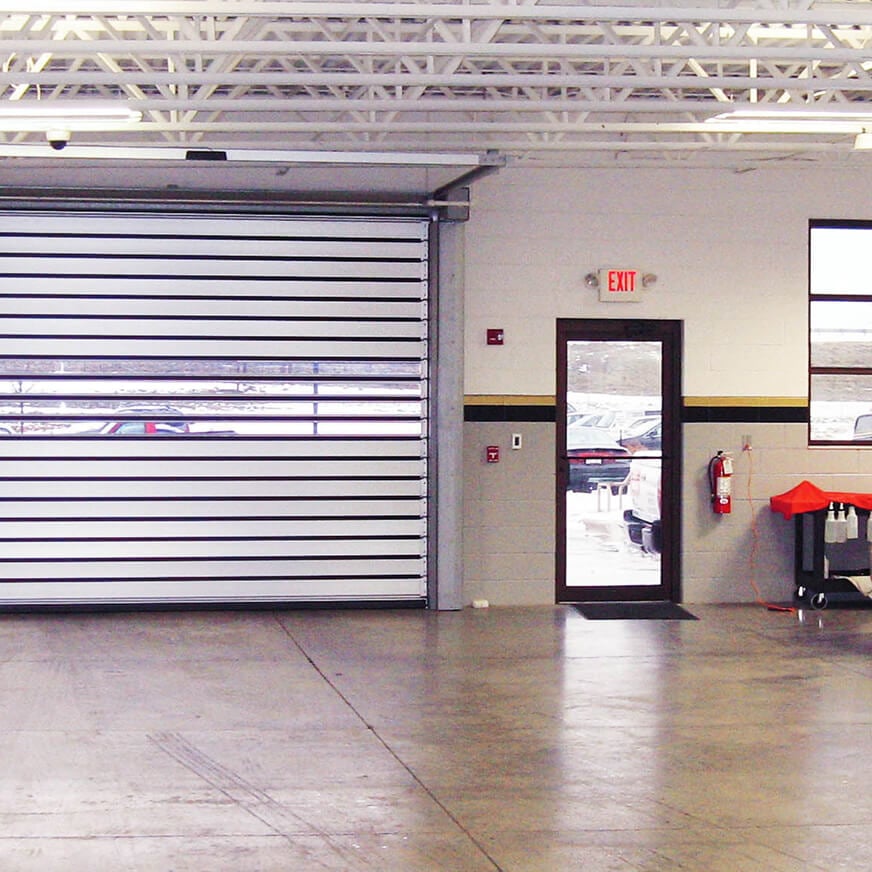 Spiral LH door auto dealership