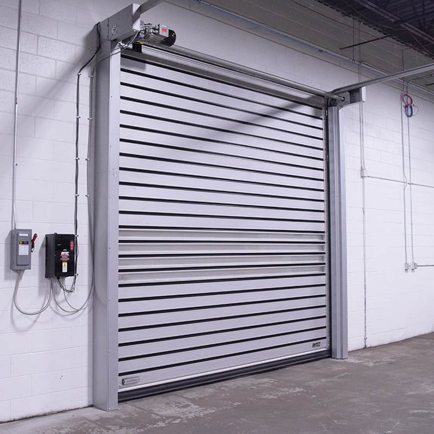 Spiral LP door at angle