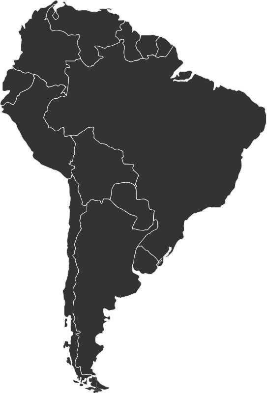 Map of South America