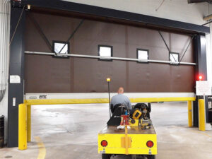 worker safety features on large warehouse doors