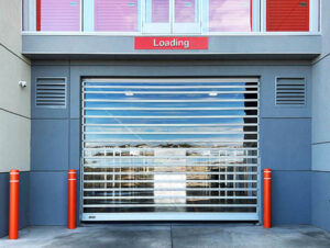 view through self storage entry door