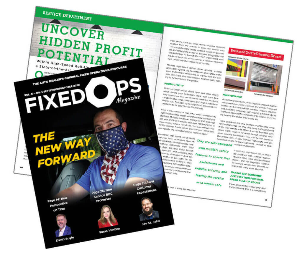 Fixed Ops magazine article featuring Rytec