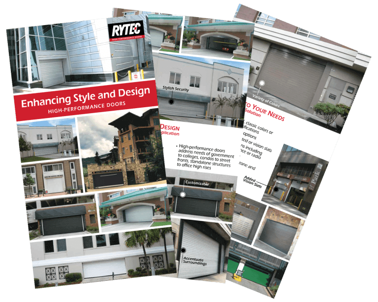 rytec high performance door pamphlets