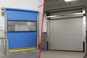 fabric vs rigid high-speed doors