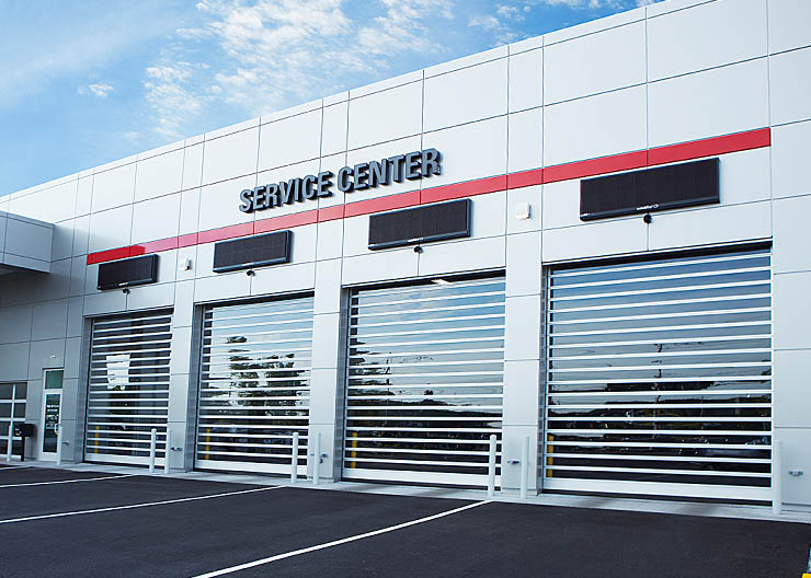 Why successful auto dealerships choose high-performance doors