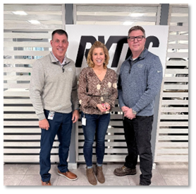 Gretta Dondlinger Receiving Rytec's Tony B Award