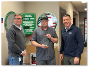 Stan Miller Receiving Rytec's Tony B Award