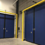 Turbo-Slide door for cold storage efficiency