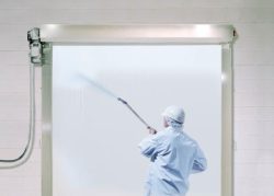 Clean Roll Fabric Doors Cleaning