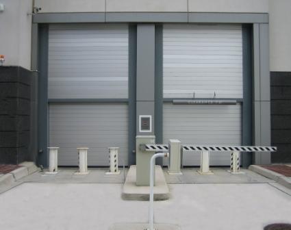 Spiral LH Overhead Security Doors