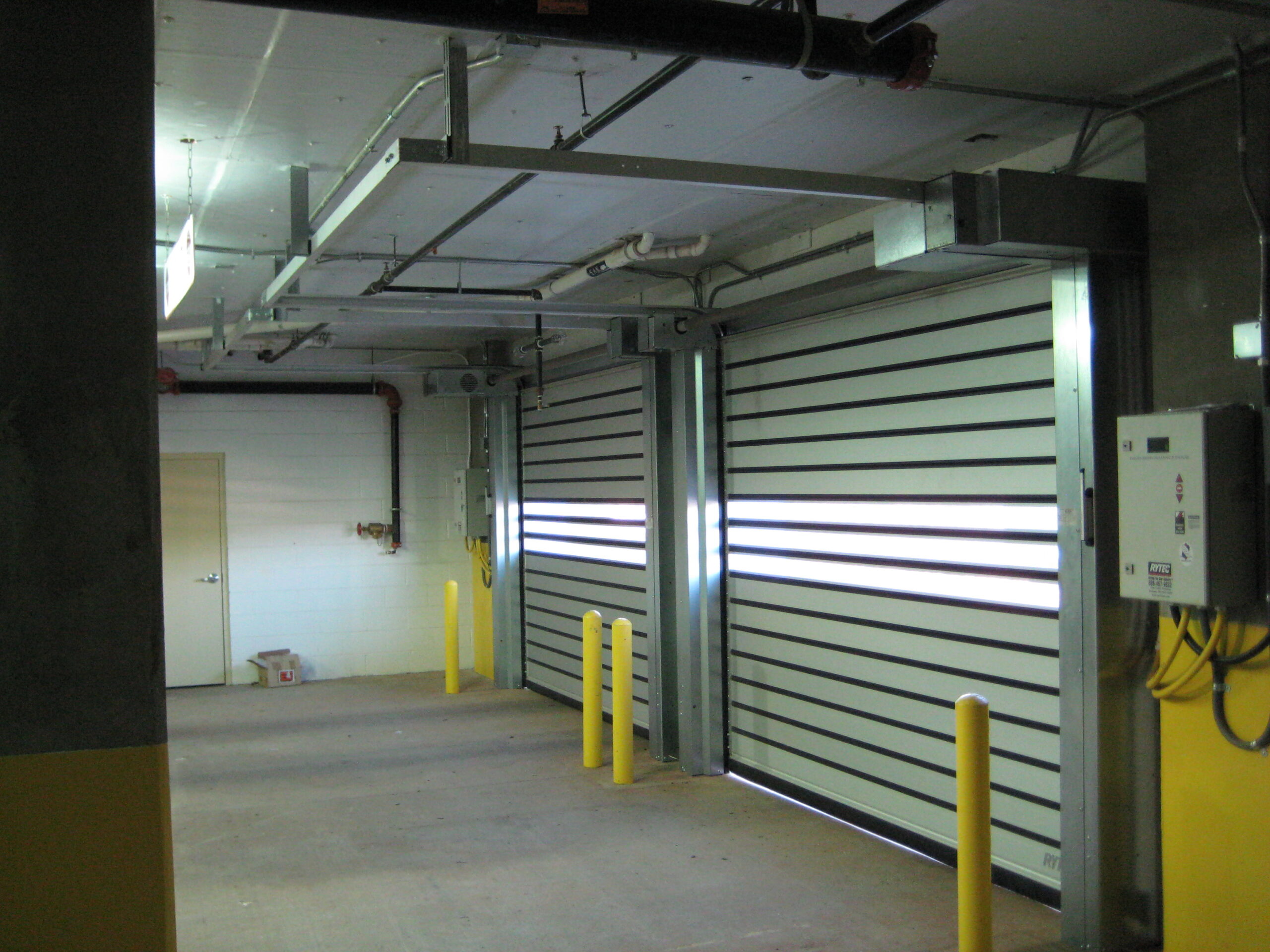Spiral LH Door Low Clearance and Low Headroom Garage Door Rytec
